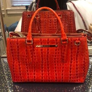 Brahmin Faux Snakeskin Purse